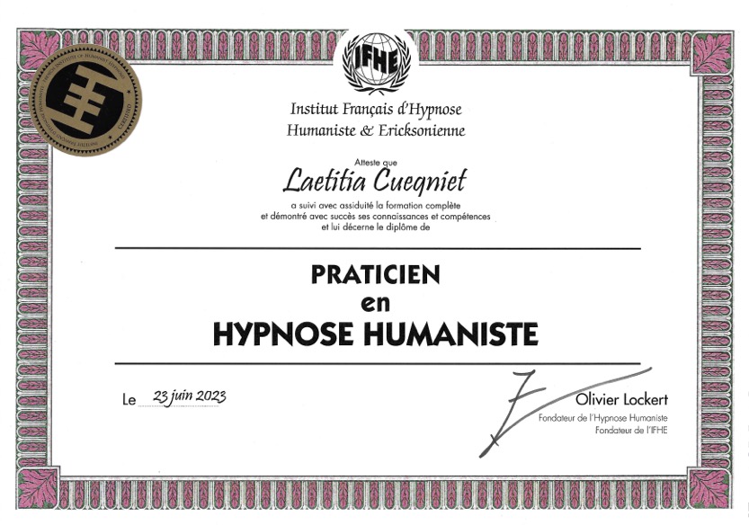 Certification de praticien en Hypnose Humaniste